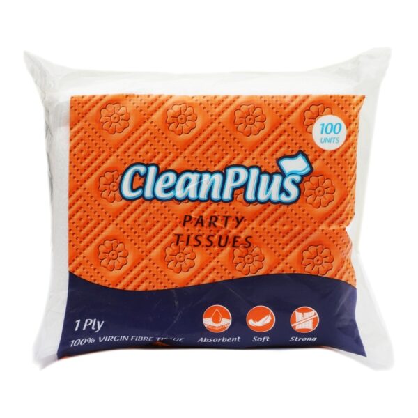 CleanPlus Party Tissues : 100 Units