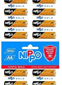 Nippo 3D Gold AA Battery : 10 Units