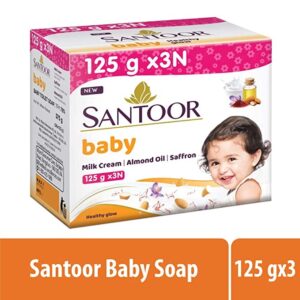 Santoor Healthy Glow Baby Soap : 3x125 gms
