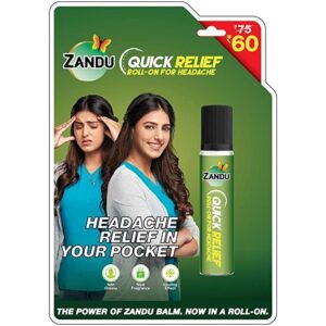 Zandu Quick Relief Roll-On for Headache : 9 ml