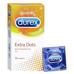 Durex Condoms - Extra Dots : 10 Pieces