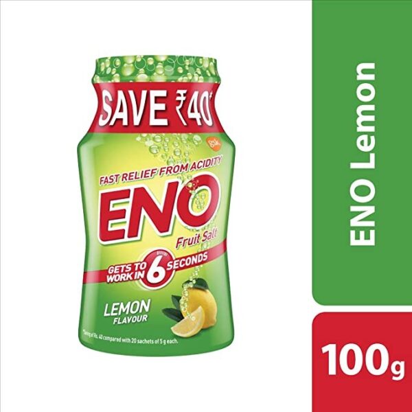 Eno Fruit Salt Lemon Flavour : 100 gms