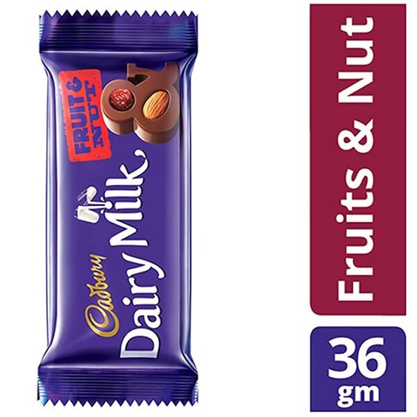 Cadbury Dairy Milk Fruit & Nut Chocolate : 36 gms