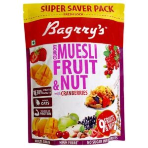 Bagrry's Fruit & Nut Muesli With Cranberries : 750 gms