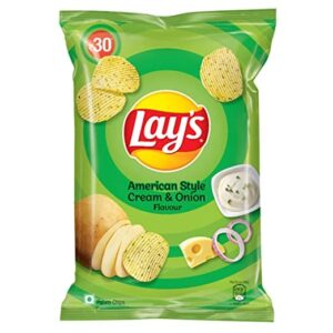 Lays American Cream & Onion Potato Chips : 73 gms