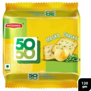 Britannia 50-50 Maska Chaska Biscuits : 120 gms