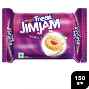 Britannia Treat Jim-Jam Cream Biscuits : 150 gms