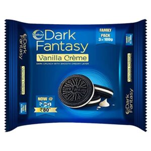 Sunfeast Dark Fantasy Vanilla Creme Biscuits : 300 gms