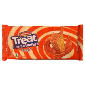 Britannia Treat Orange Cream Wafer : 60 gms