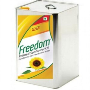 Freedom Sunflower Oil Tin : 15 Litres