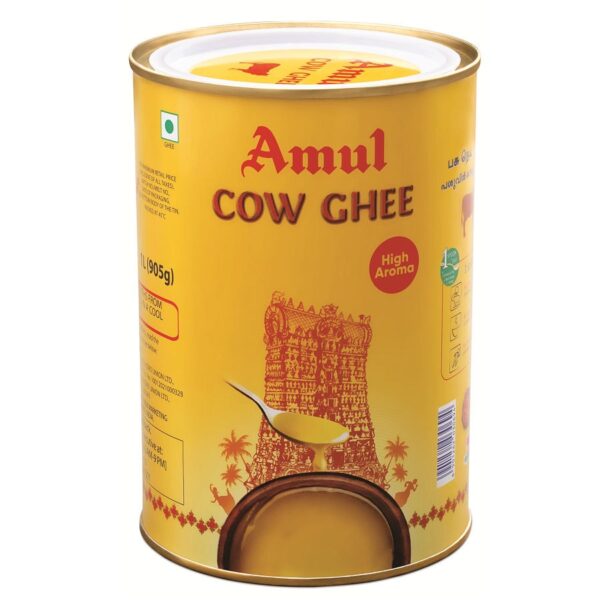 Amul High Aroma Cow Ghee Tin (Neyyi) : 1 Litre