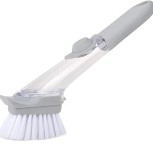 AUTOMATIC LIQUID DISPENSER DISH CLEAN BRUSH SCRUBBER
