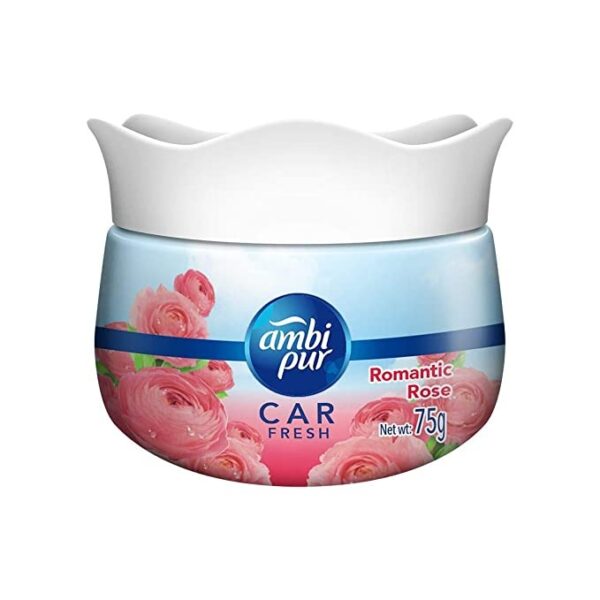 Ambi Pur Car Freshener Gel, Romantic Rose, 75 g