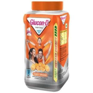 Glucon-D Instant Energy Health Drink - Tangy Orange, 400 g Jar