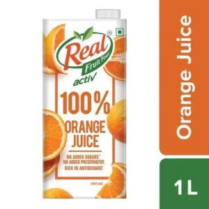 Real Activ 100 % Orange Juice, 1 L