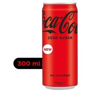 Coca Cola Zero Sugar Coke - No Calories, Refreshing, Soft Drink, 300 ml Can