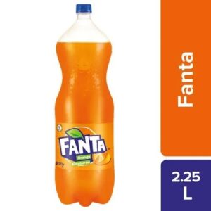 Fanta Soft Drink - Orange Flavour, 2.25 L Bottle