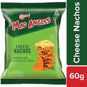 Bingo Mad Angles Cheese Nachos Chips, 60 g