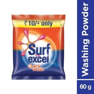 Surf Excel Quick Wash Detergent Powder, 65 g Pouch