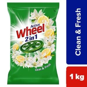 Wheel Green Lemon & Jasmine Detergent Powder : 1 kg
