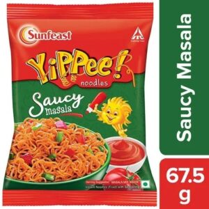 Sunfeast YiPPee! Noodles - Saucy Masala, 65 g (Single Pack)