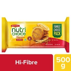 Britannia NutriChoice Digestive Hi-Fibre Biscuits 500 Gms