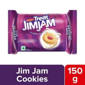 Britannia Treat Jim Jam Cream Biscuits, 150 g