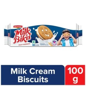 Britannia Milk Bikis - Milk Cream Biscuits  100 g