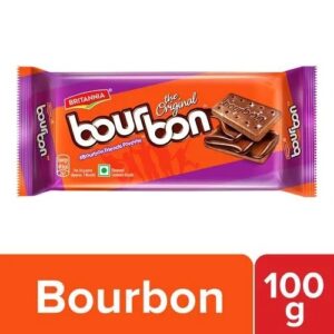 Britannia Bourbon Chocolate Cream Biscuits, 100 g