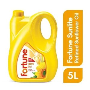 Fortune Sun lite Refined Sunflower Oil - 5 L Can