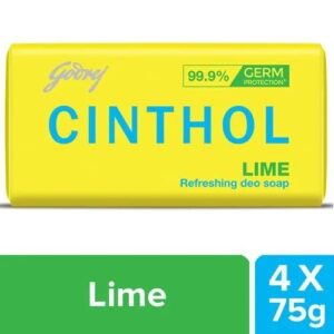 Cinthol Lime Refreshing Deo Soap : 4x75 gms