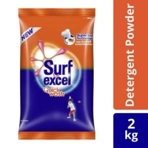 Surf Excel Quick Wash Detergent Powder, 65 g Pouch
