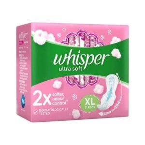 Whisper Ultra Soft Air Fresh Sanitary Pads - XL, 7 pcs