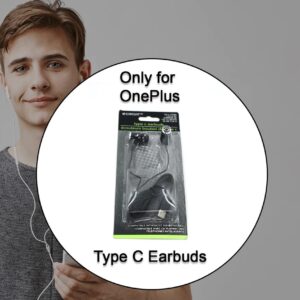 TYPE C WIRED EARPHONES WITH MIC, BRAIDED CABLE
