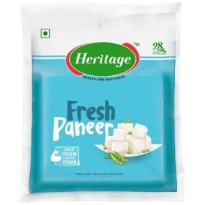 Heritage Fresh Paneer - Rich In Protein & Vitamin A, 200 g Pouch