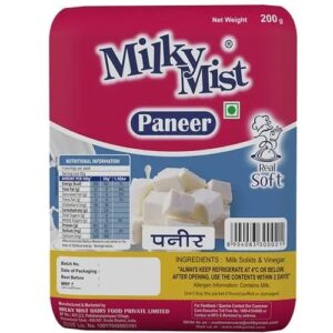 Milky Mist Paneer - Premium Fresh, 200 g Pouch