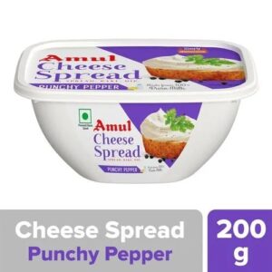 Amul Processed Cheese Spread - Punchy Pepper  200 g Tub
