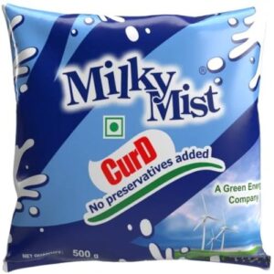 Milky Mist Farm Fresh Curd/Dahi - Premium 500 g Pouch