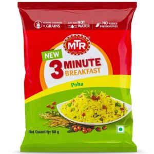 MTR 3 Minute Breakfast - Poha, 60 g Pouch