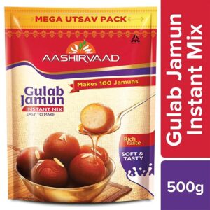 Aashirvaad Instant Mix - Gulab Jamun, 500 g Pouch