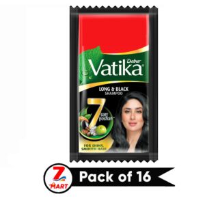 Vatika Long & Black Sachet 16 N (4 ml Each)