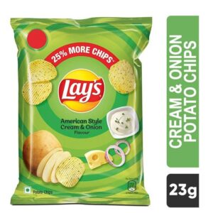 Lays American Style Cream & Onion Flavour Chips : 40 gms