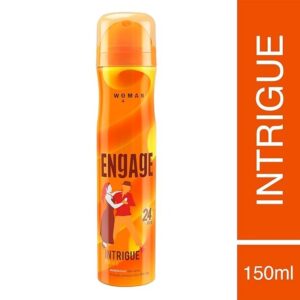 Engage Intrigue for Her Deodorant for Women, Sweet and Sophisticated, Skin Friendly, 150ml