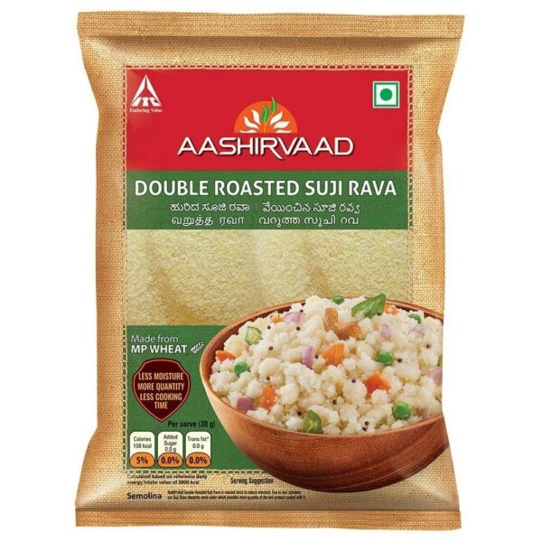 AAshirvaad Double Roasted suji Rava : 1 kg