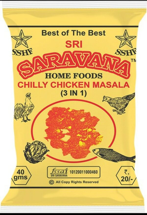 sarvana Chilly chicken Masala 40gms